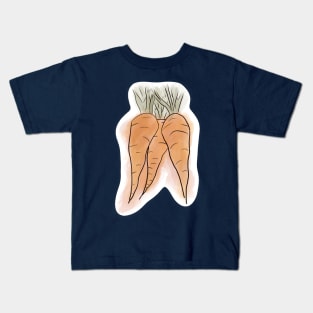 Watercolor Carrots Kids T-Shirt